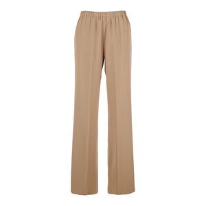 Antonelli Women 'Tiene' Beige Pants With Elastic Waist In Viscose Blend Woman
